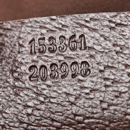 Gucci Monogram Small Charmy Tote Dark Brown 7 of 14