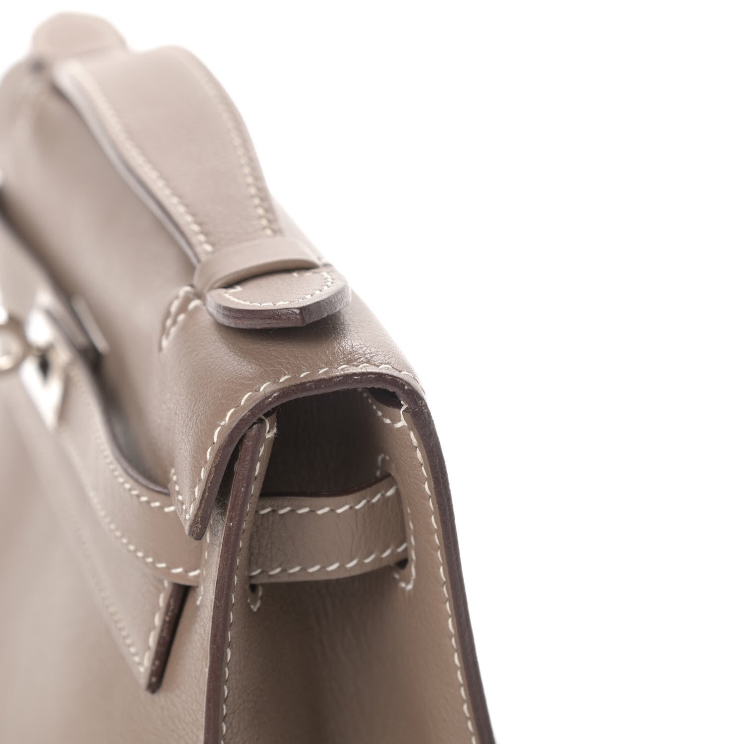 Hermes Swift Kelly Pochette Clutch Etoupe 10 of 10