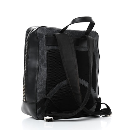 Gucci GG Supreme Monogram Web Tote Backpack Black Grey 2 of 5