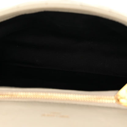 Saint Laurent Sheepskin Matelasse Chevron Monogram Medium College Bag Crema Soft 5 of 15