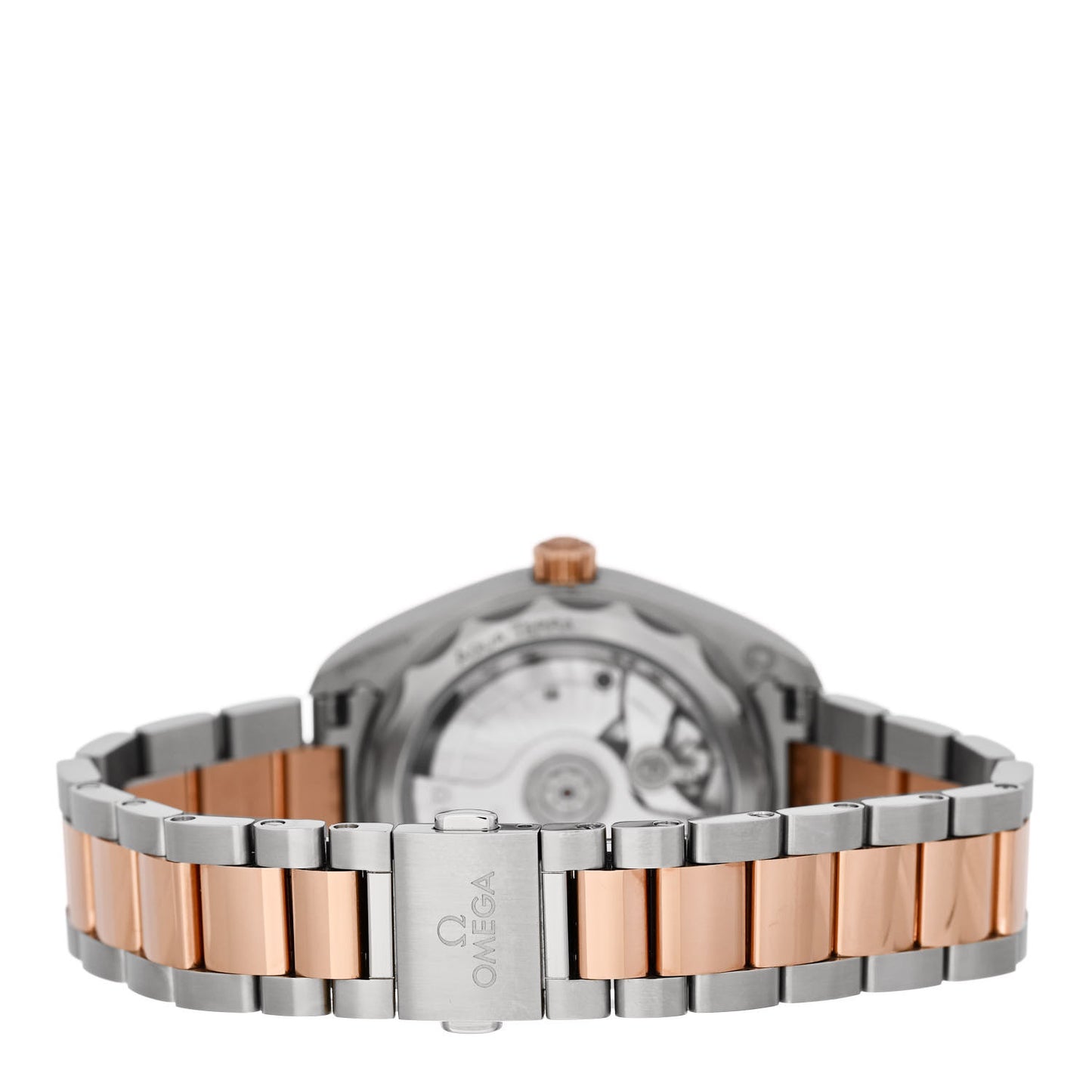 Stainless Steel 18K Sedna Gold Ruby 34mm Seamaster Aqua Terra Co-Axial Automatic Watch Pink 220.20.34.20.60.001