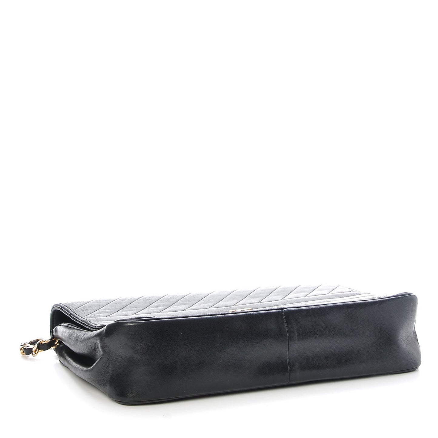 Lambskin Quilted Small Single Flap Black