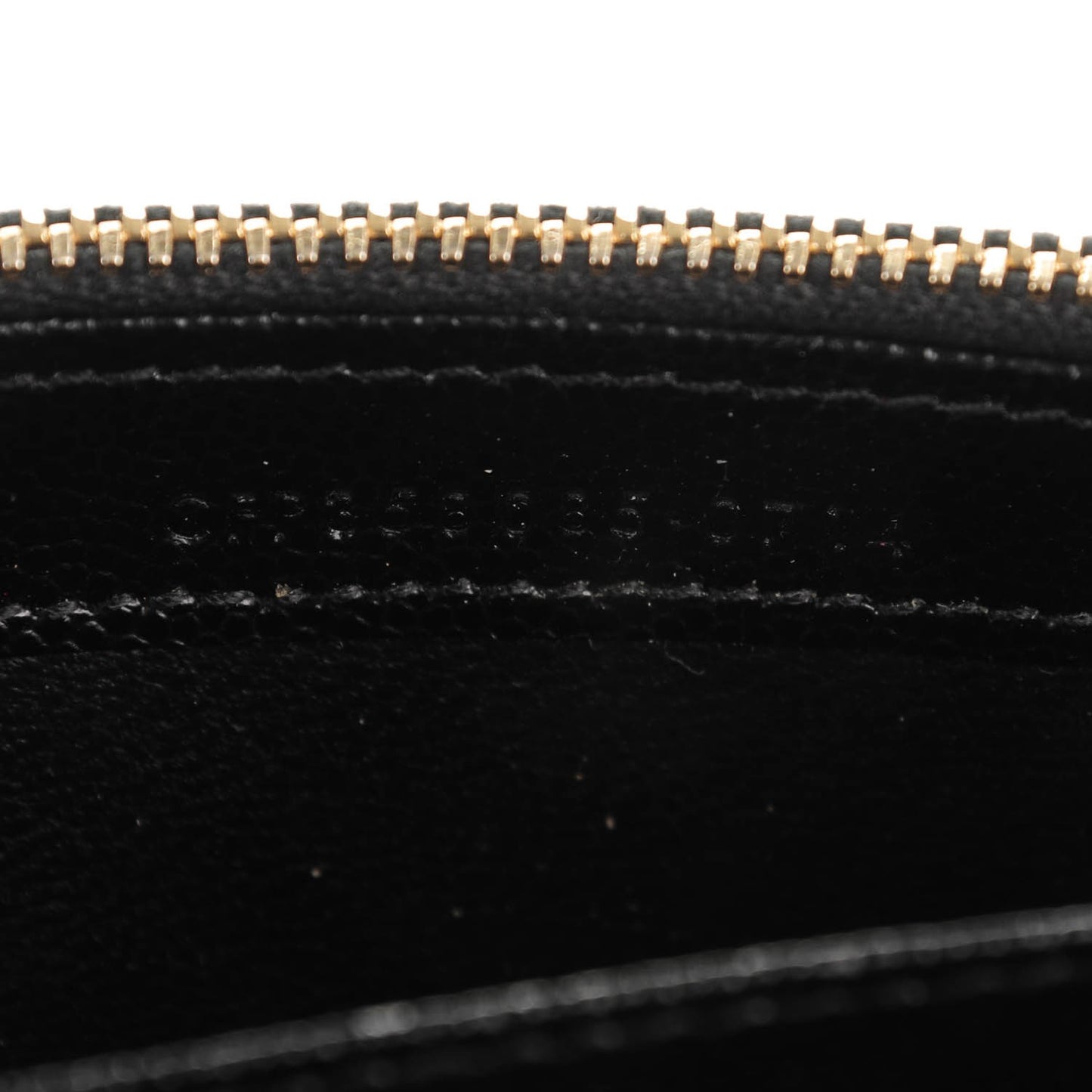 AINT LAURENT Calfskin Matelasse Chevron Monogram Flap Wallet Black