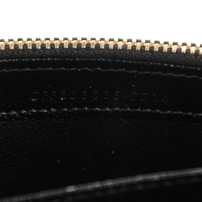 Saint Laurent AINT LAURENT Calfskin Matelasse Chevron Monogram Flap Wallet Black 9 of 11