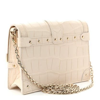 Louis Vuitton Alligator Trunk Chain Wallet Latte 3 of 9