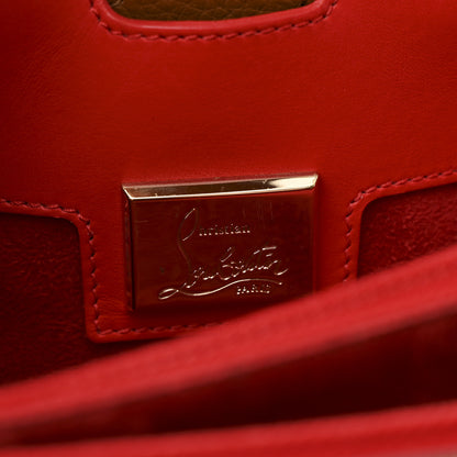 Christian Louboutin Calfskin Patent Studded Large Paloma Cognac 7 of 12
