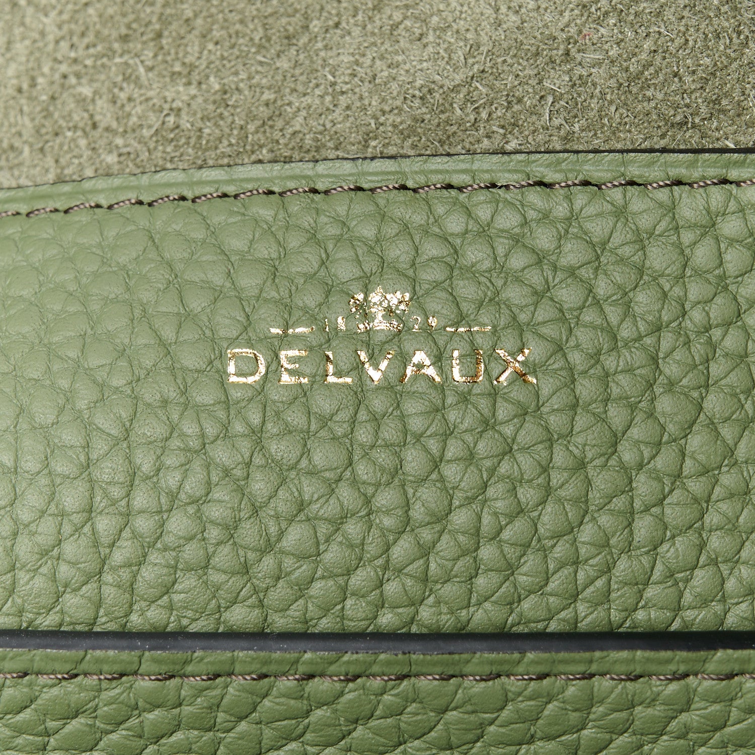 Delvaux Grained Bullskin Gradient Cool Box MM Green Black 6 of 10