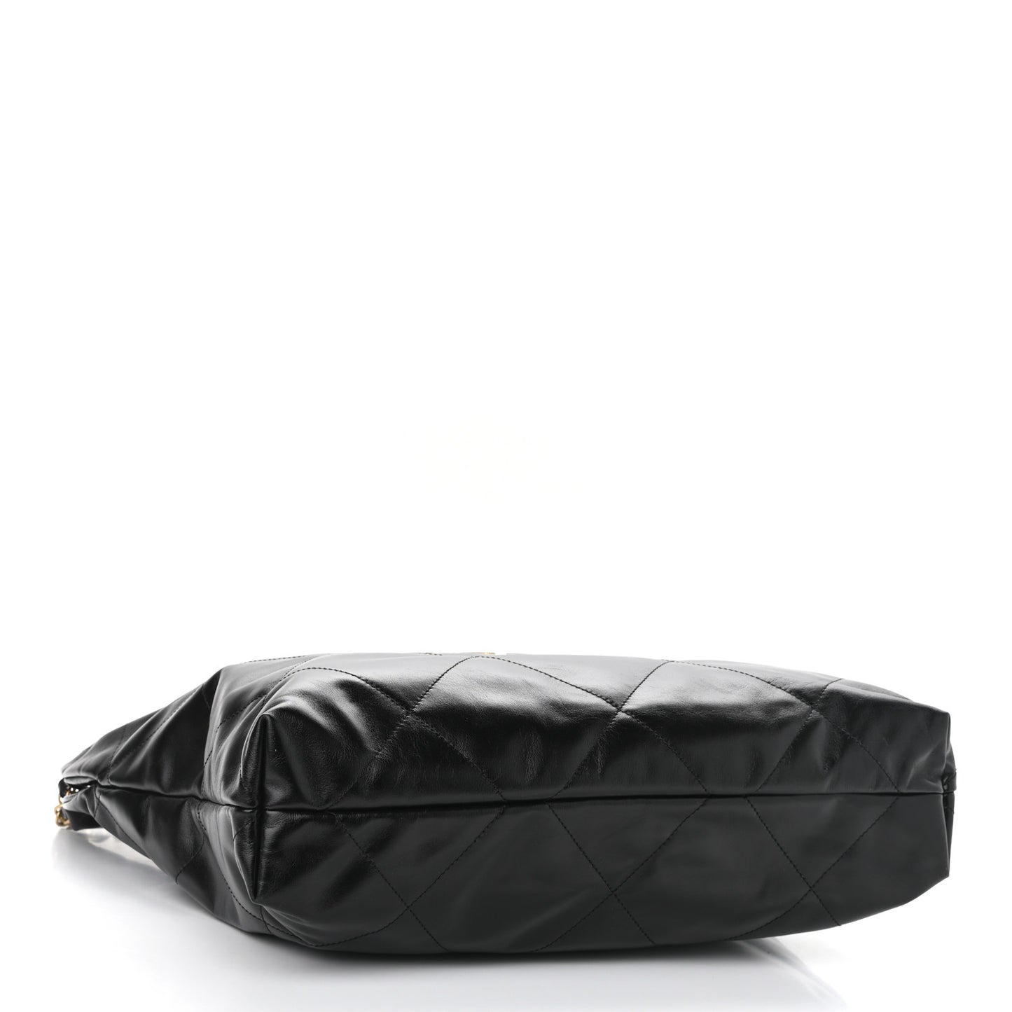 Shiny Calfskin Quilted Chanel 22 Black