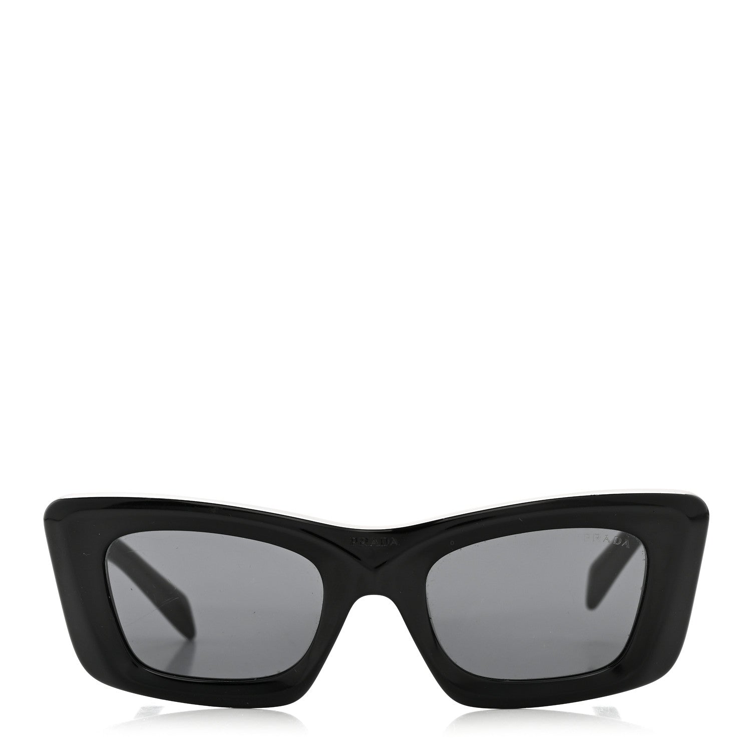 Prada Acetate Symbole Sunglasses SPR 13Z Black 2 of 7