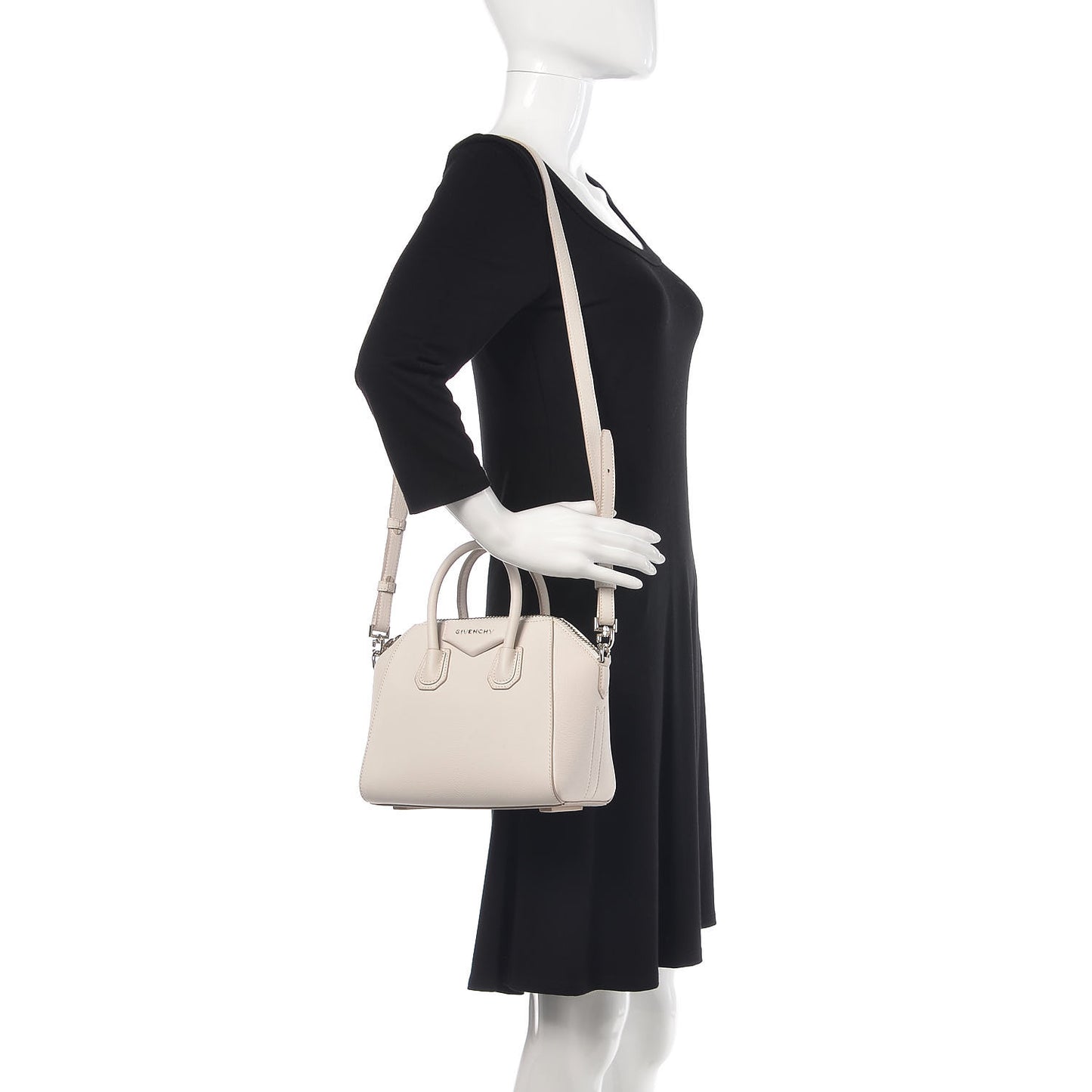 Sugar Goatskin Mini Antigona White