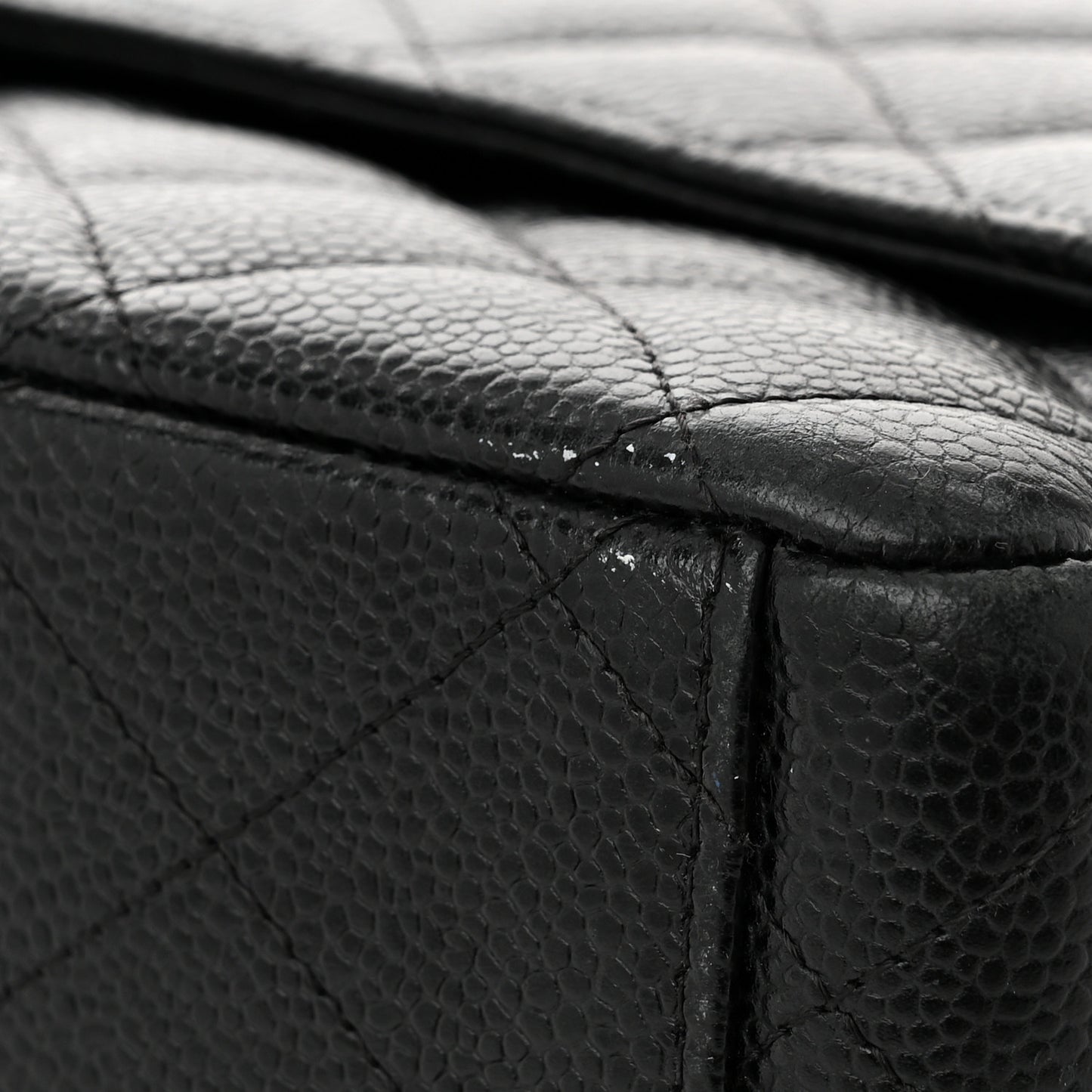 Caviar Quilted Maxi Double Flap Black