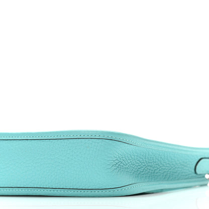 Hermes Taurillon Clemence Evelyne TPM Bleu Atoll 9 of 10