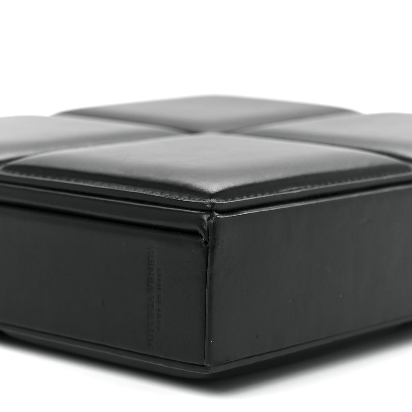 Calfskin Padded Mini Trunk Black