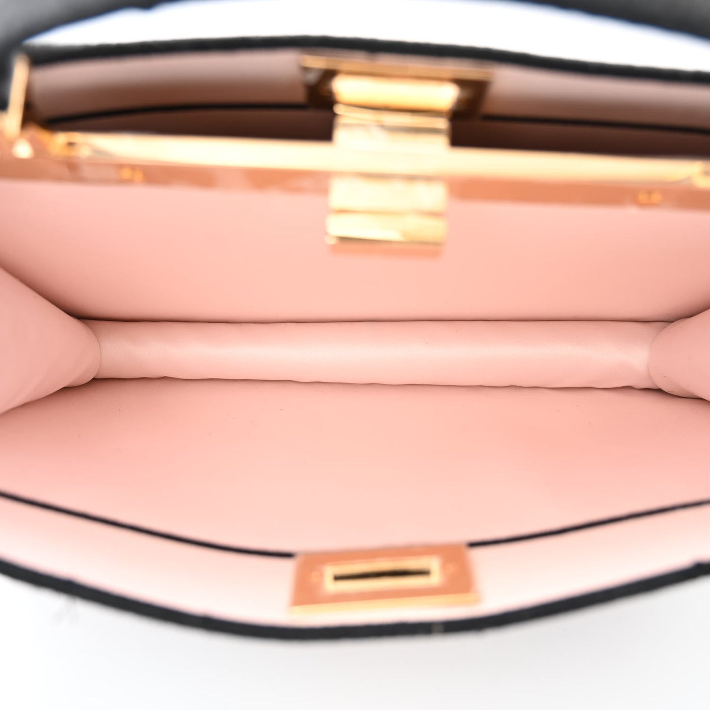 Melange Flannel Satin Threaded Edge Medium Peekaboo I SEE U East West Satchel Grigio Bois de Rose