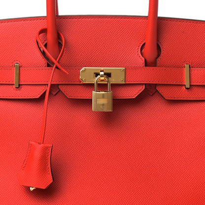 Hermes Epsom Birkin 30 Rouge De Coeur 8 of 11