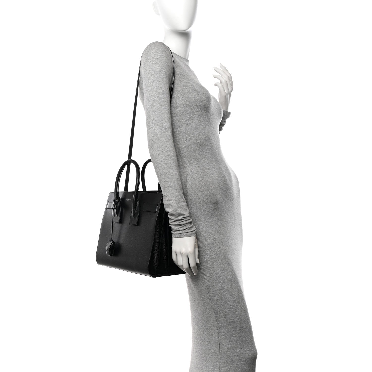 Saint Laurent Grain De Poudre Small Sac De Jour Black 2 of 9