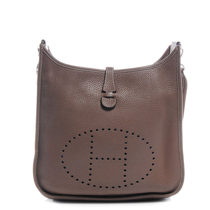 Hermes Taurillon Clemence Evelyne III PM Etoupe 1 of 6