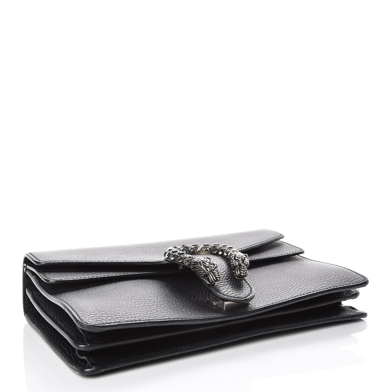 Gucci Pebbled Calfskin Small Dionysus Shoulder Bag Black 4 of 15