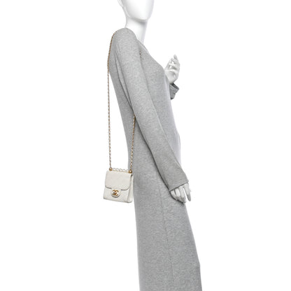 Chanel Goatskin Chic Pearls Clutch On Chain White 2 of 12
