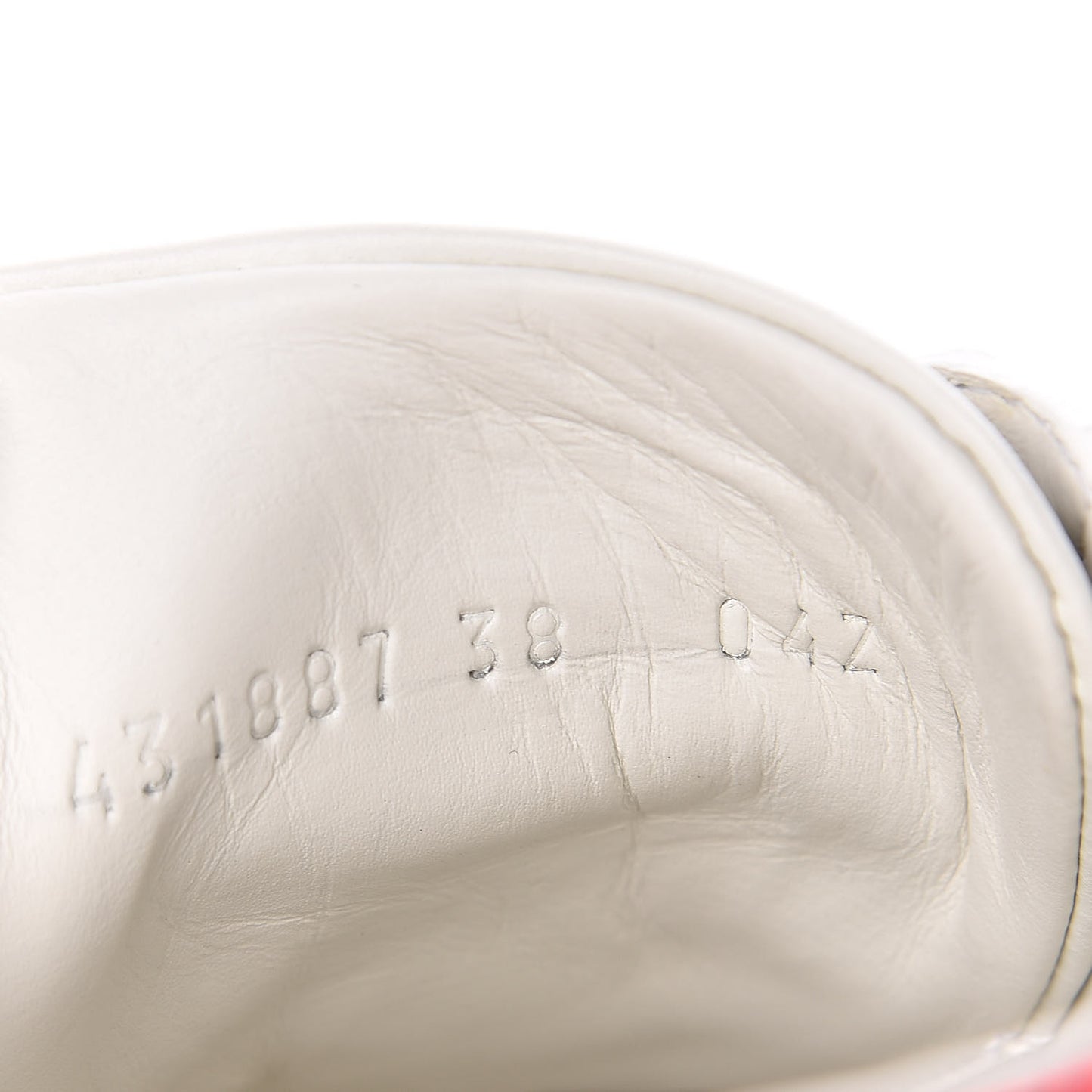 Calfskin Web Pearl Studded Womens Ace Sneakers 38 White