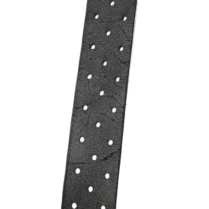 Gucci Calfskin Perforated Interlocking G Belt 85 34 Black 6 of 7