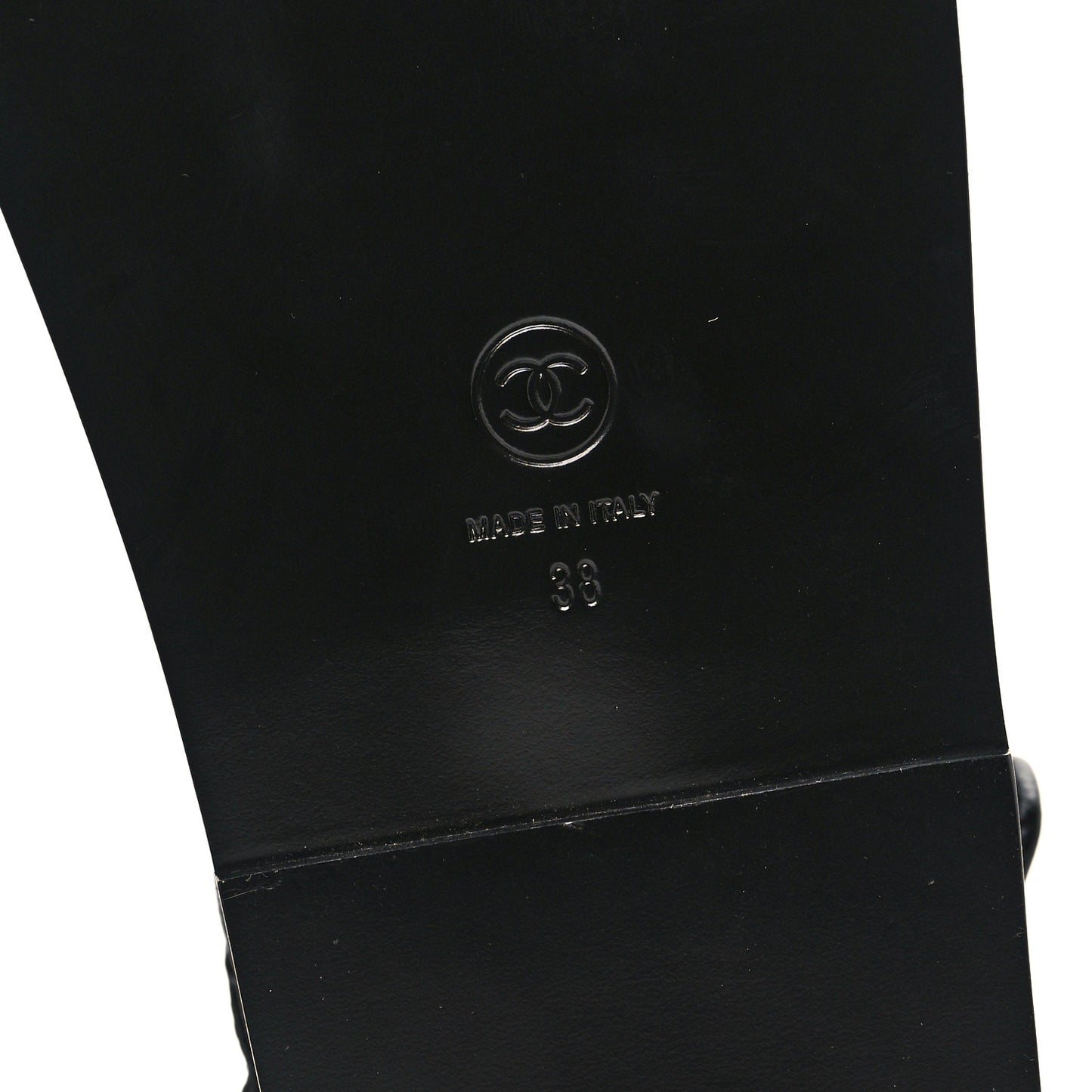 Grained Calfskin Velcro Dad Sandals 38 Black