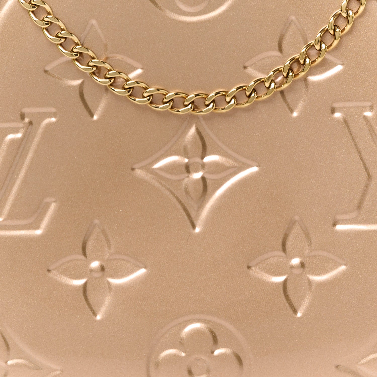 Louis Vuitton Metallic Vernis Mini Pochette Accessories Rose Gold 7 of 10