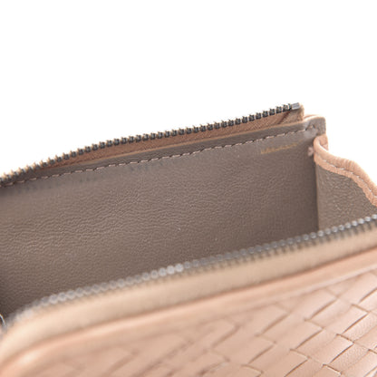 Bottega Veneta Nappa Intrecciato Cross-Stitch Zip Around Coin Purse Dahlia 8 of 10