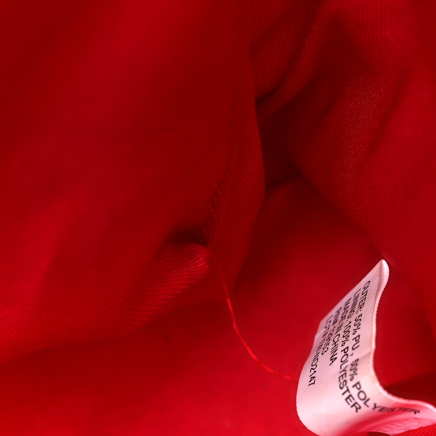 Vegan Leather Medium Shopping Bag Red