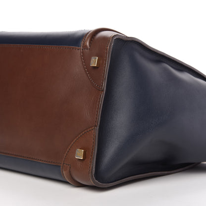 Celine Smooth Calfskin Mini Tri-Color Luggage Navy 7 of 11