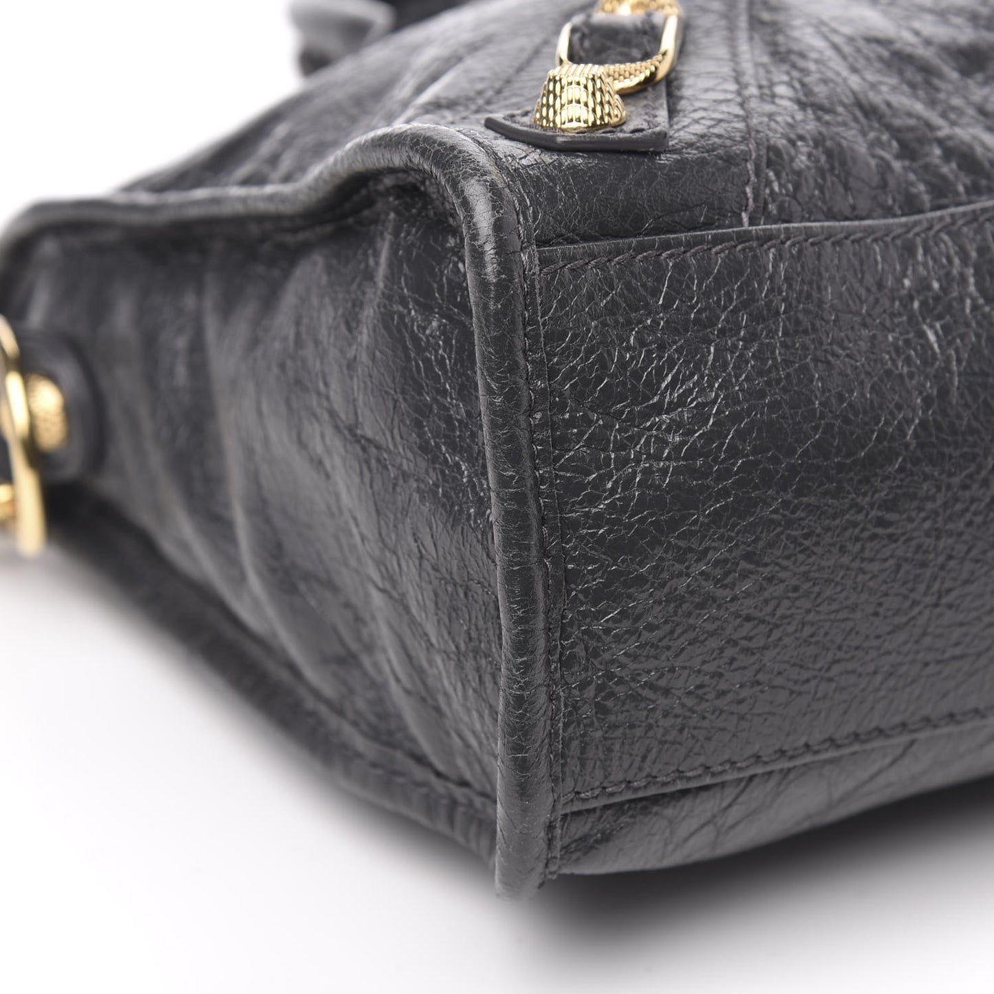 Agneau Giant 12 Gold Hardware S City Gris Fossile