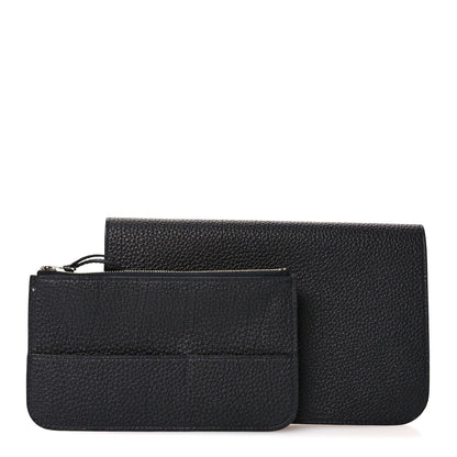 Hermes Togo Dogon Duo Wallet Black 3 of 10