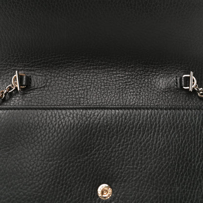 Gucci Dollar Calfskin Interlocking G Chain Wallet Black 14 of 19