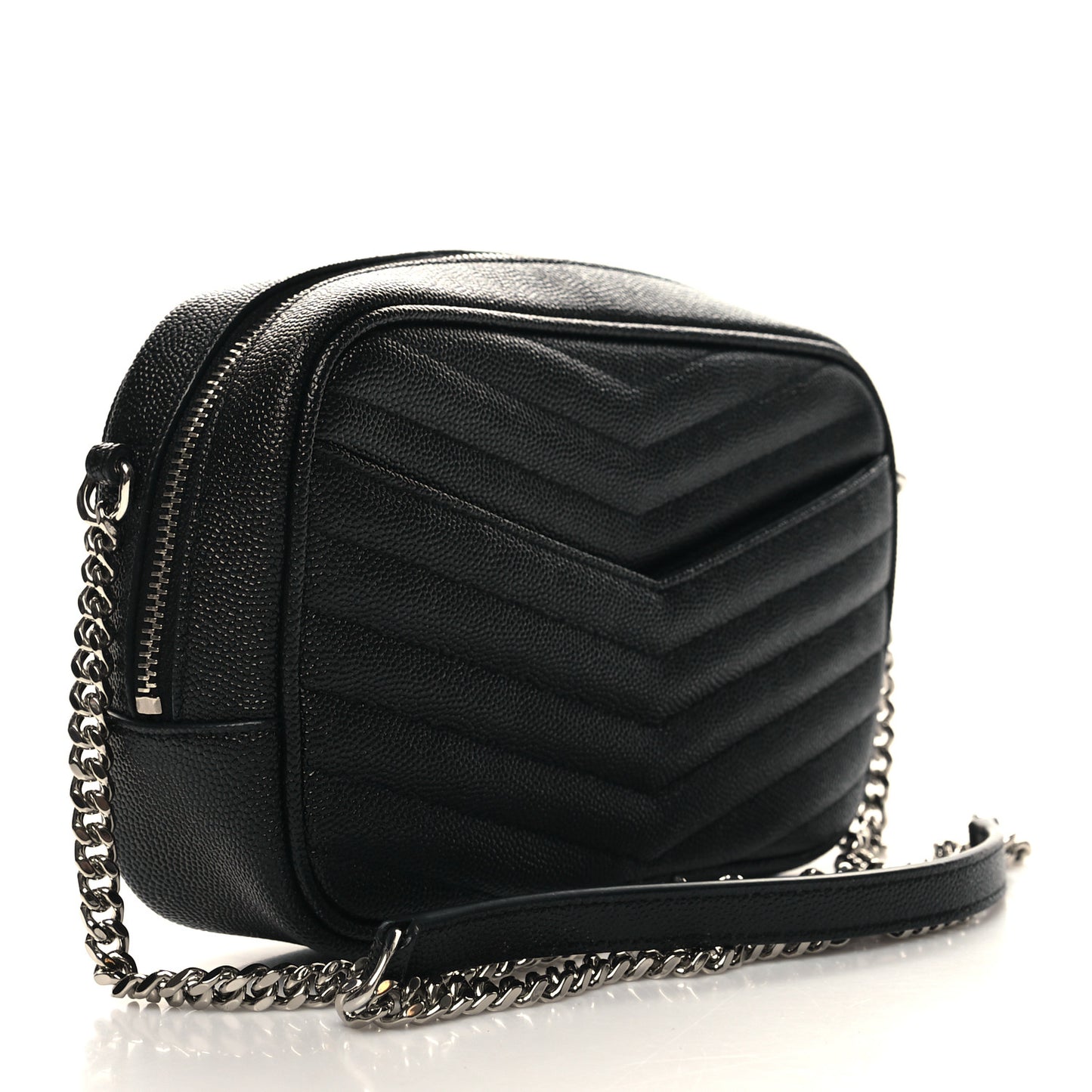 Grain De Poudre Matelasse Monogram Mini Lou Camera Bag Black
