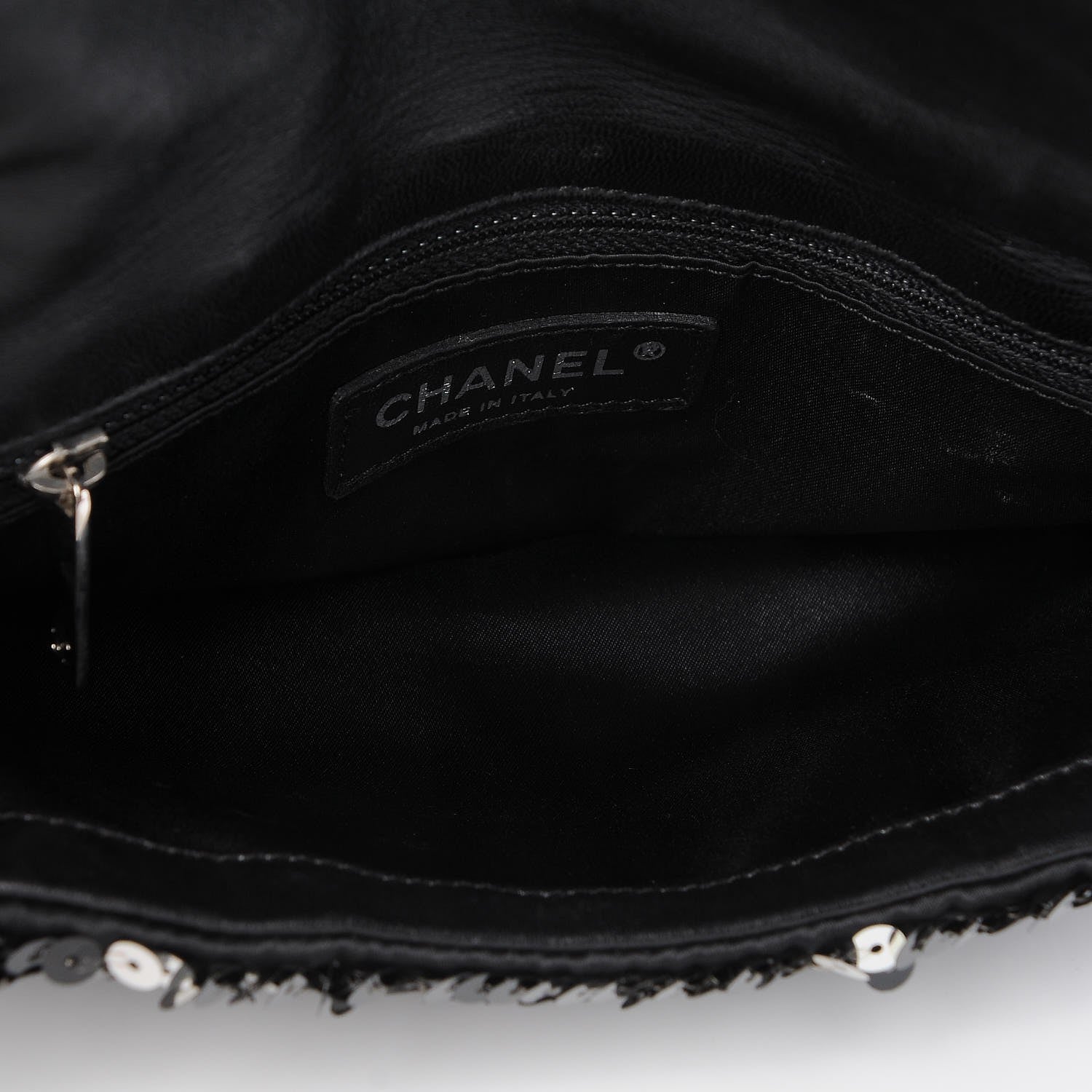 Chanel Sequin Summer Night Flap Black Silver 6 of 8