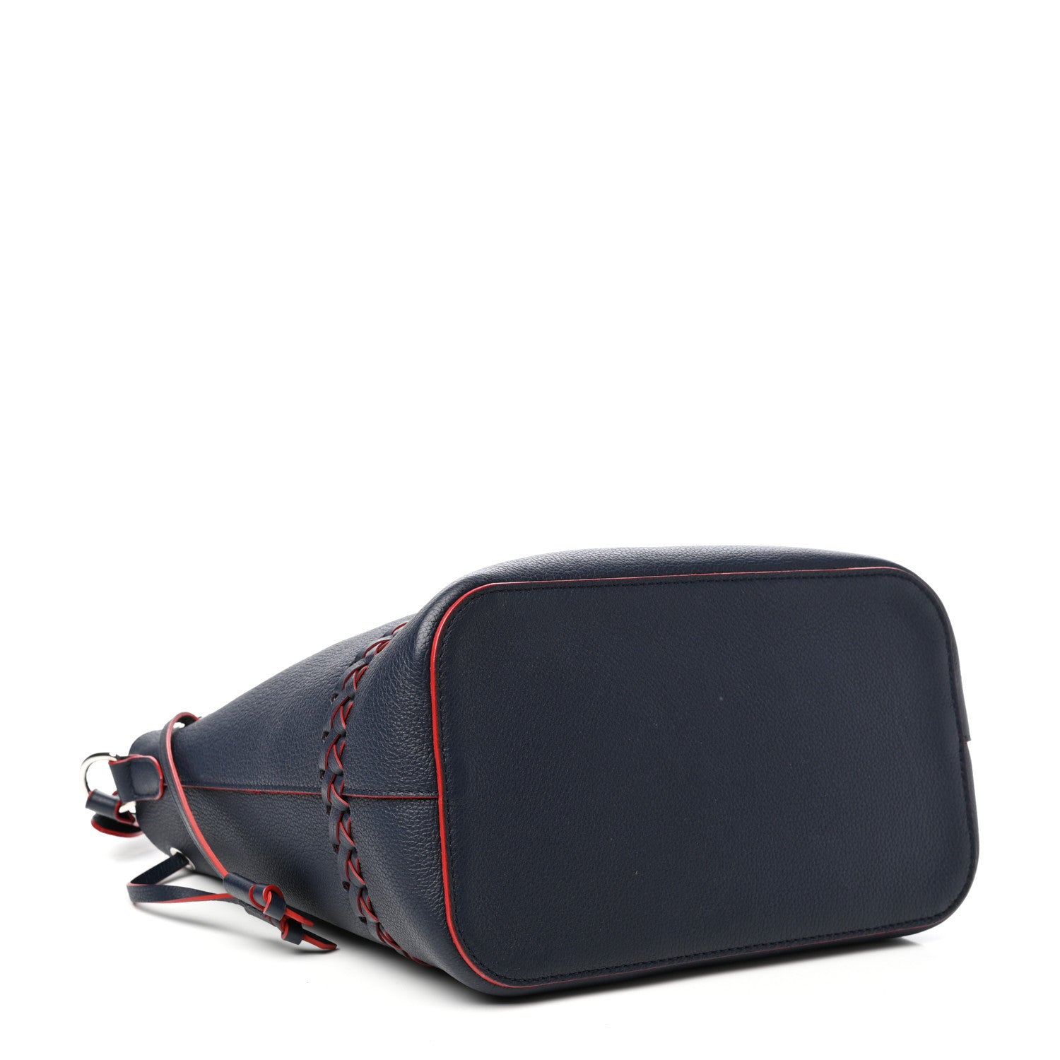 Louis Vuitton Soft Calfskin Braided Lockme Bucket Marine Rouge 4 of 9