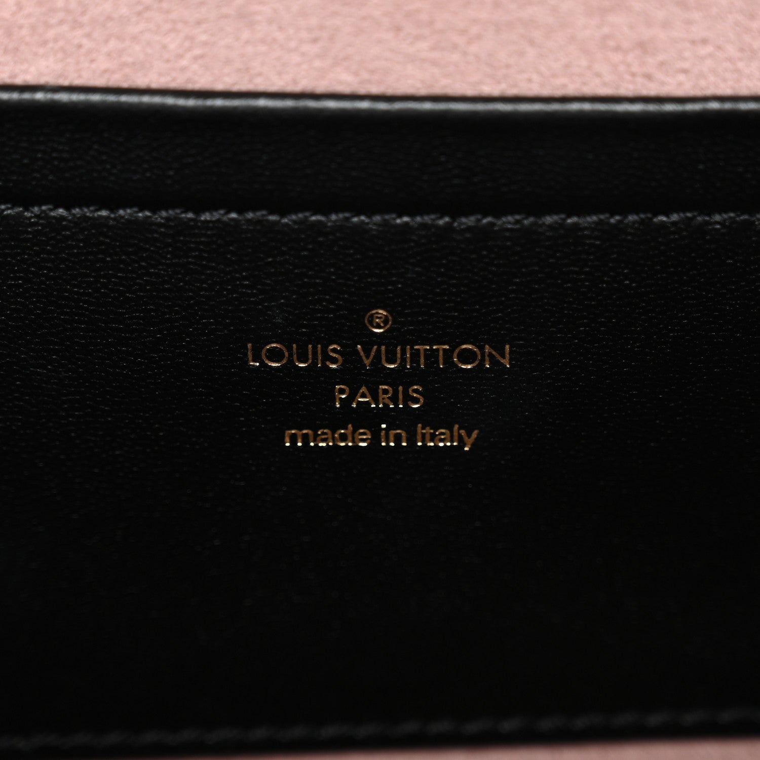 Louis Vuitton Lambskin Embossed Monogram Pochette Coussin Black 6 of 9
