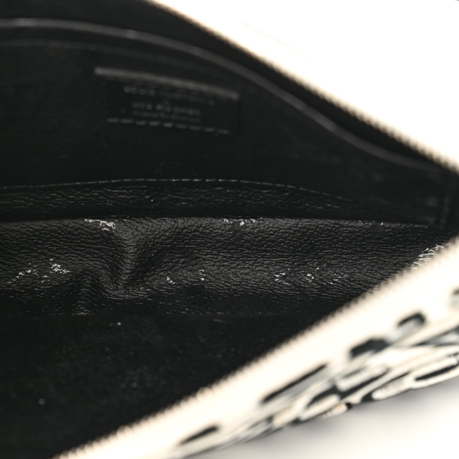 Louis Vuitton X UF Tufted Monogram Pochette Accessories White Black 5 of 12