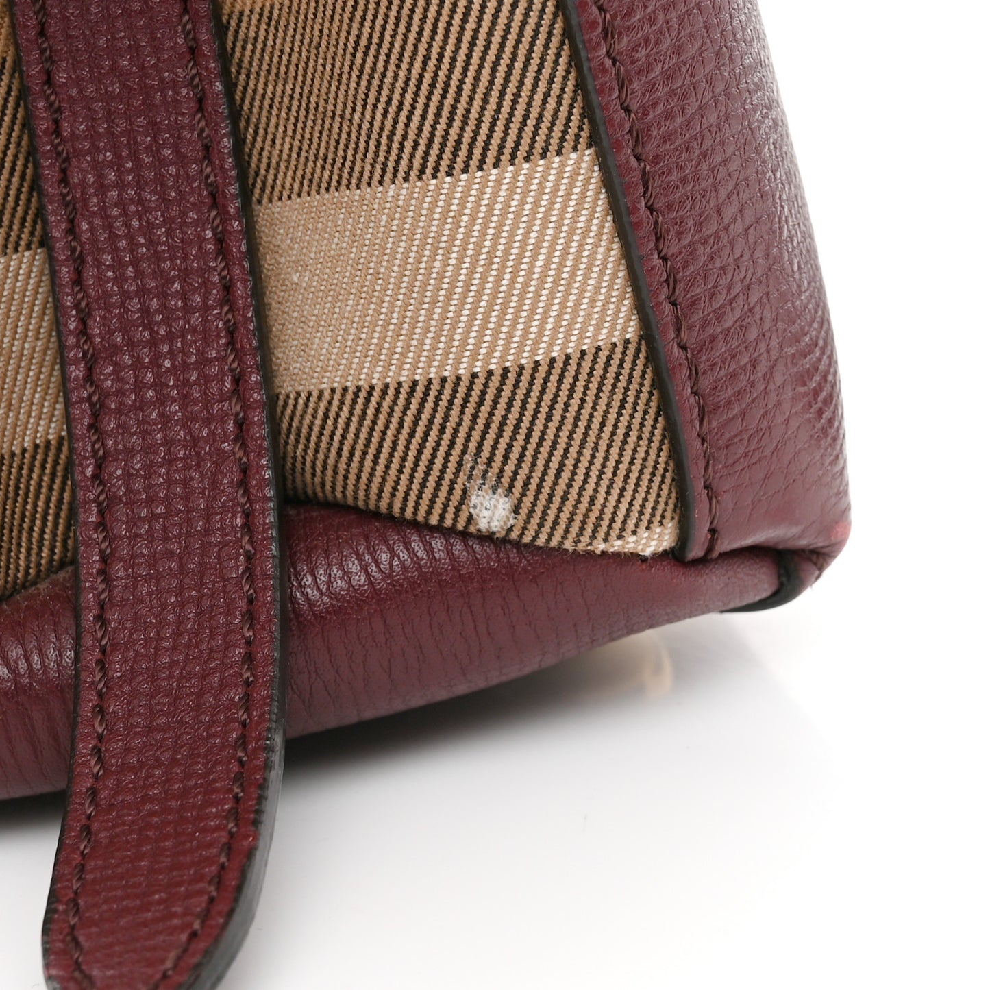 Derby Calfskin House Check Small Camberley Mahogany Red