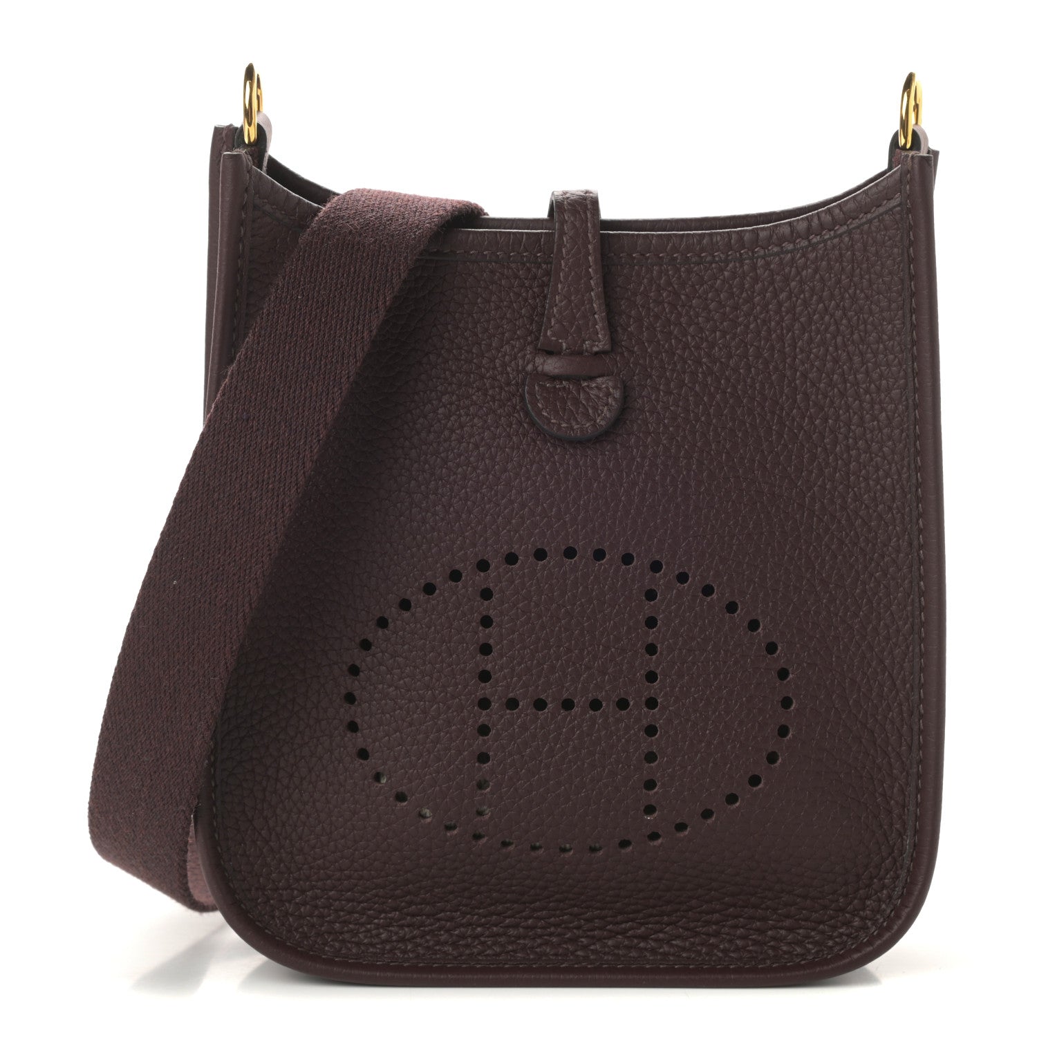 Hermes Taurillon Clemence Amazone Evelyne TPM Rouge Sellier 2 of 9
