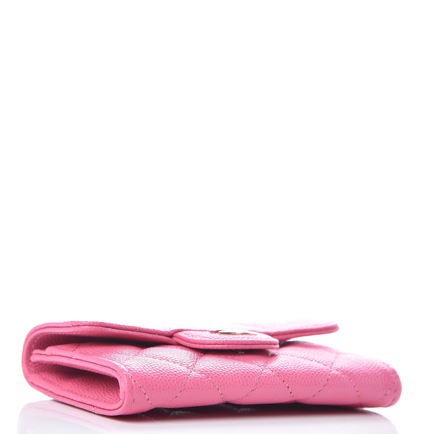 Chanel Caviar Quilted Flap Card Holder Pink 4 of 9