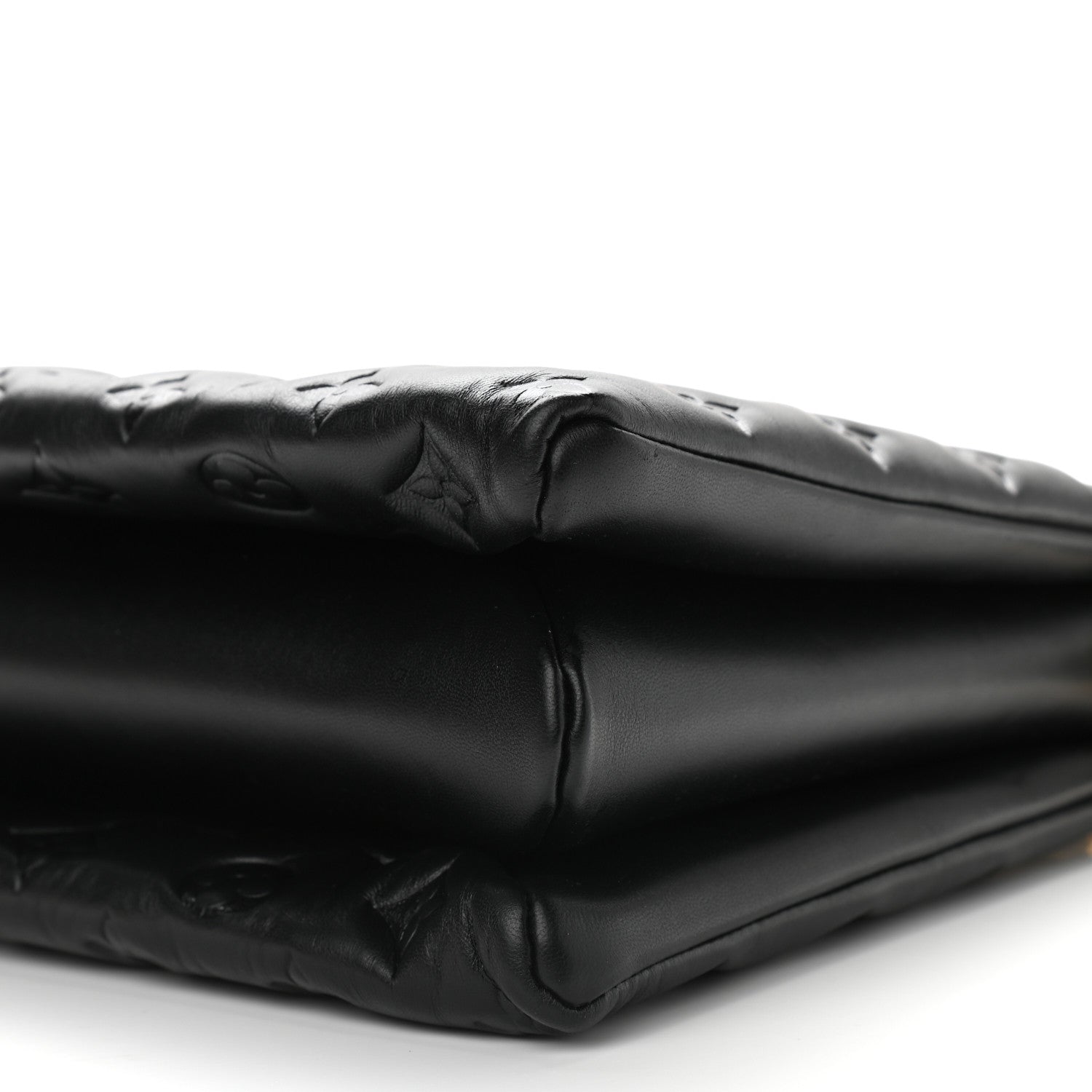 Louis Vuitton Lambskin Embossed Monogram Coussin MM Black 8 of 8