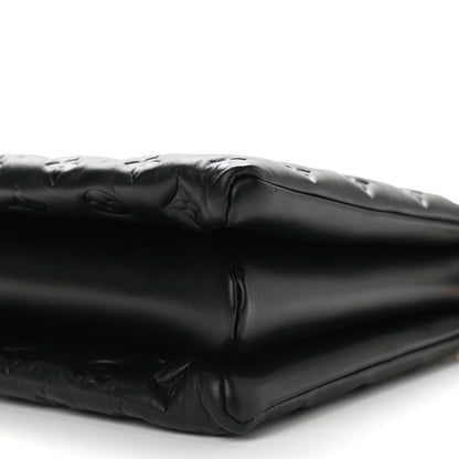 Louis Vuitton Lambskin Embossed Monogram Coussin MM Black 8 of 8