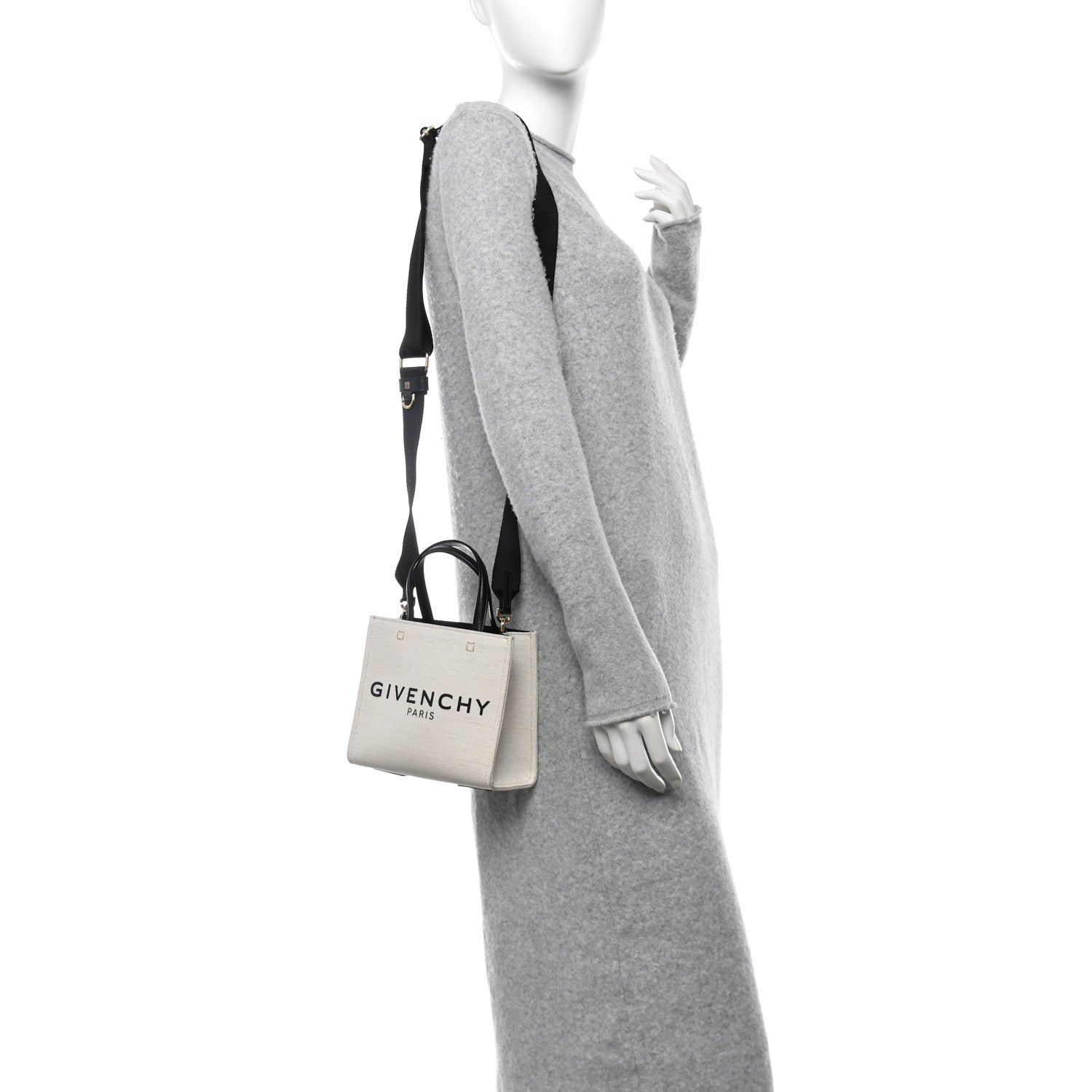 Givenchy Canvas Mini G-Tote White Black 2 of 12