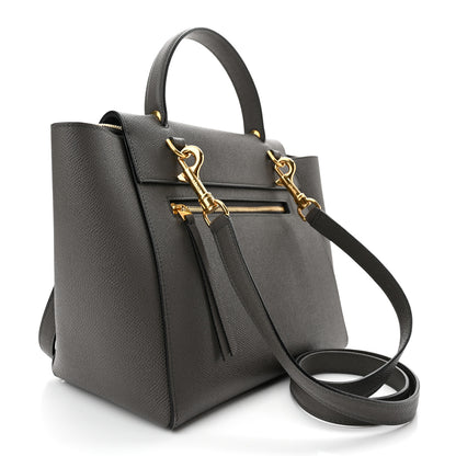 Celine Grained Calfskin Mini Belt Bag Grey 3 of 10