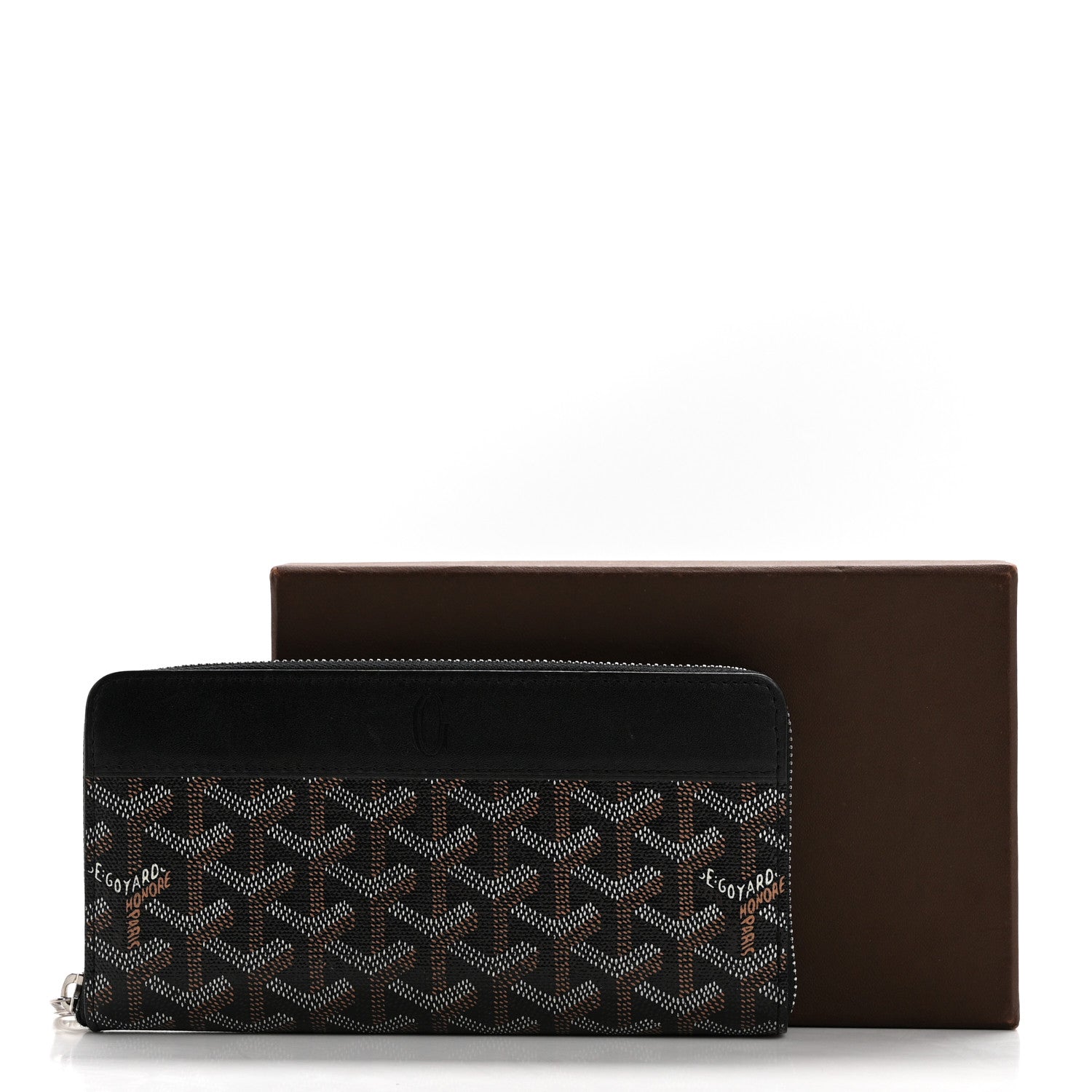 Goyard Goyardine Matignon Zip Around GM Wallet Black 12 of 12