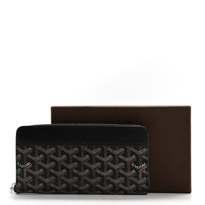 Goyard Goyardine Matignon Zip Around GM Wallet Black 12 of 12