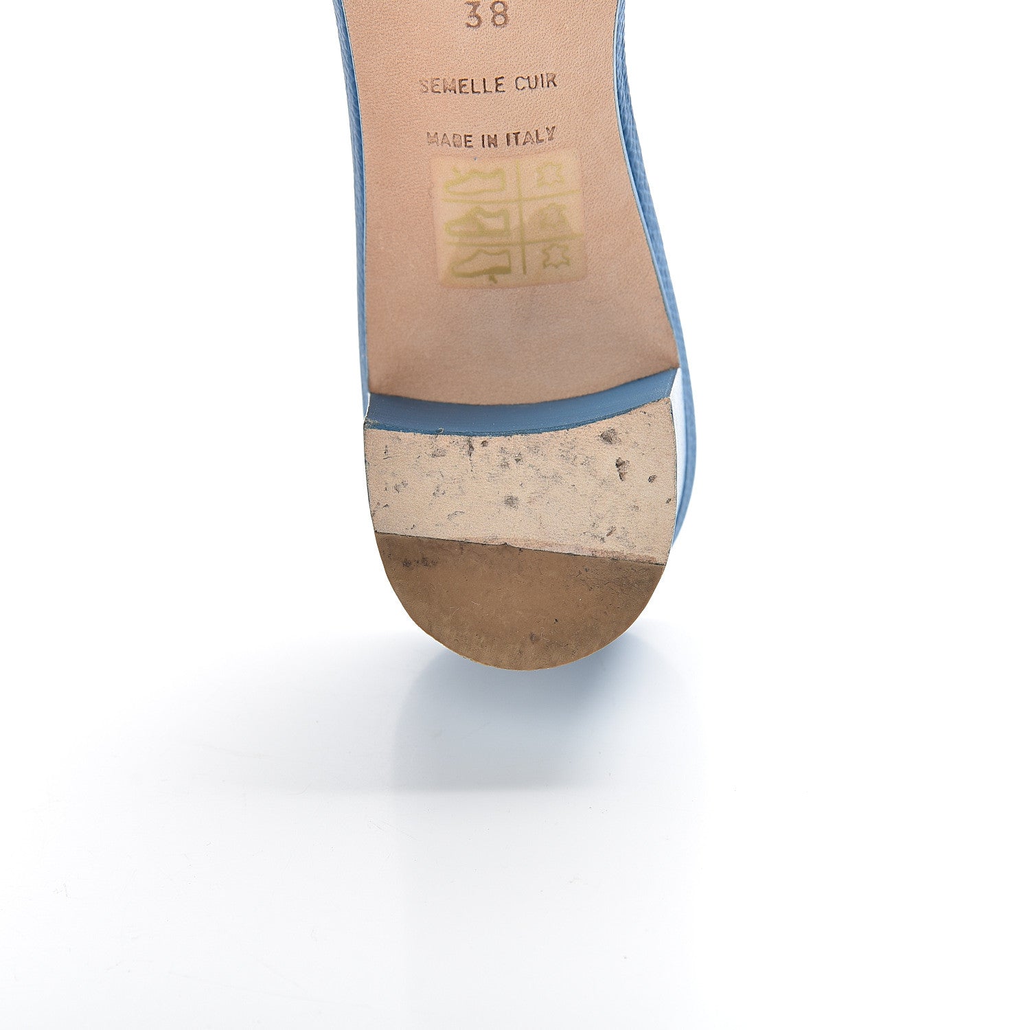 Hermes Epsom Oasis Sandals 38 Bleu Curacao 11 of 14