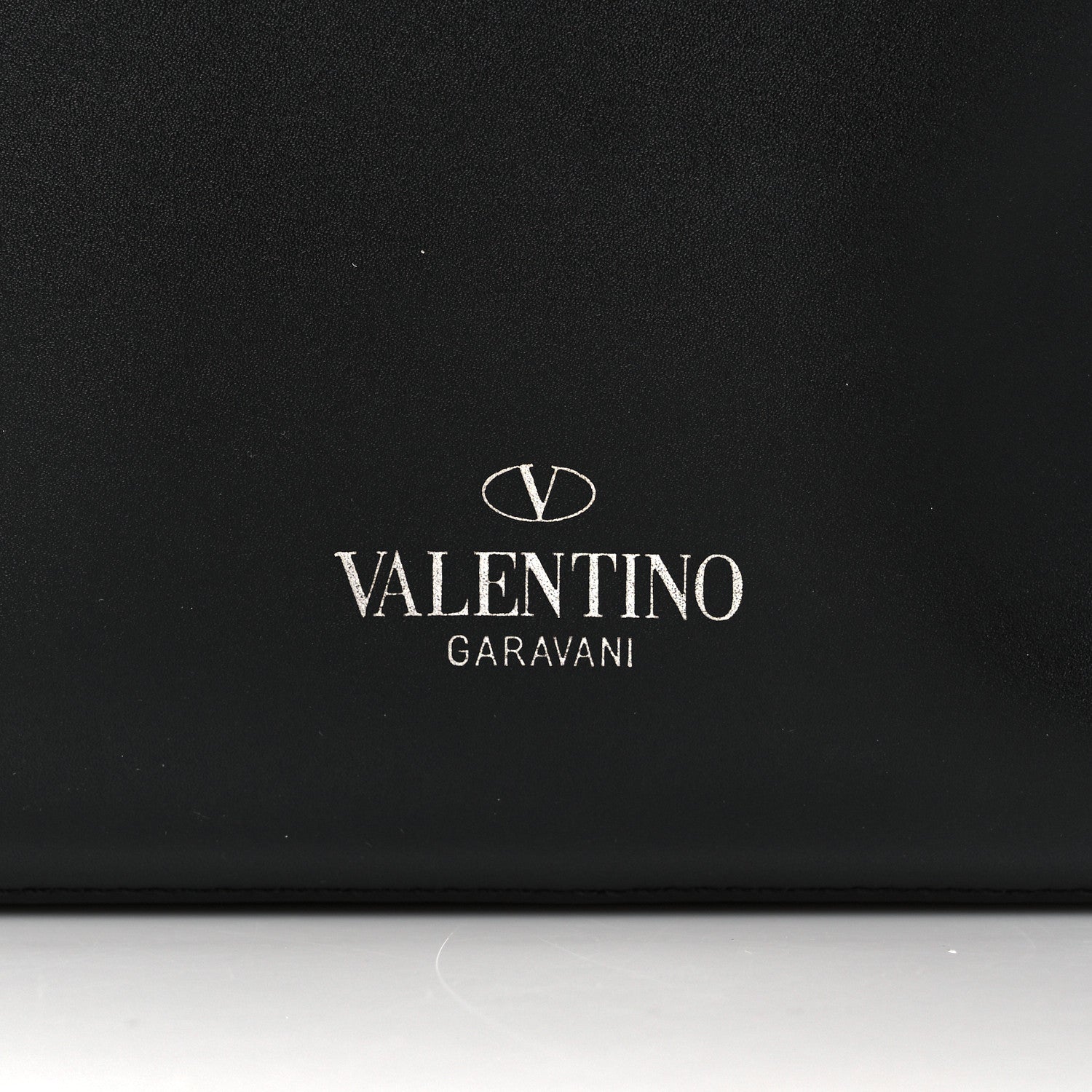 Valentino Garavani Calfskin VLTN Zip Pouch Black 7 of 11