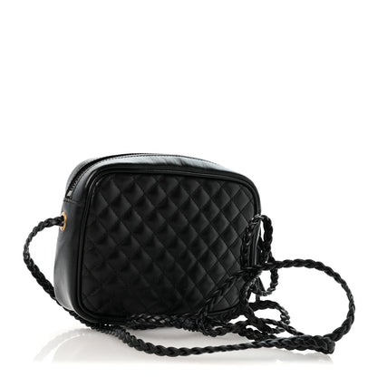 Gucci Calfskin Trapuntata Web Mini GG Shoulder Bag Black 3 of 12